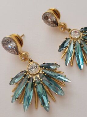 Henri Bendel Vanderbilt Fan Drop Earrings